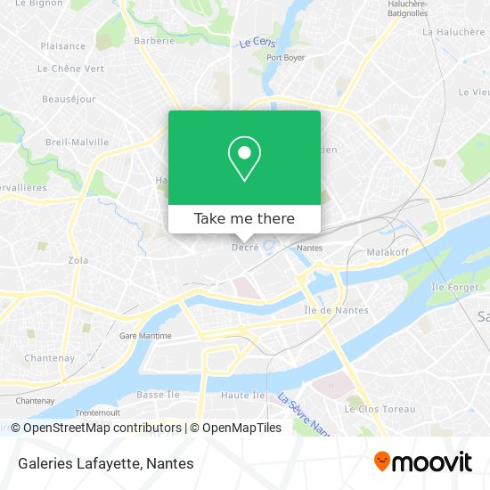 Mapa Galeries Lafayette
