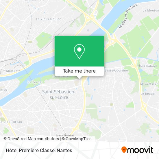 Hôtel Première Classe map