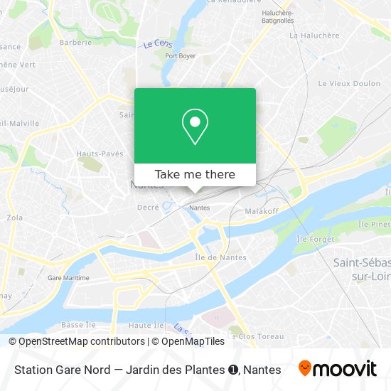 Station Gare Nord — Jardin des Plantes ➊ map