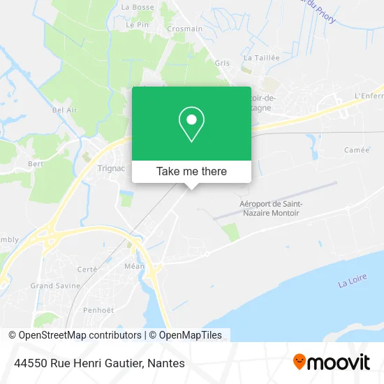 Mapa 44550 Rue Henri Gautier