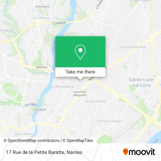 Mapa 17 Rue de la Petite Baratte