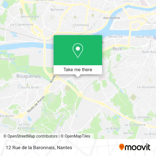 Mapa 12 Rue de la Baronnais