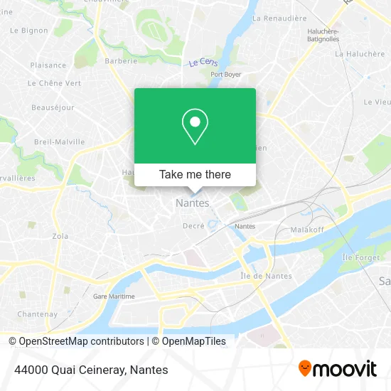 Mapa 44000 Quai Ceineray