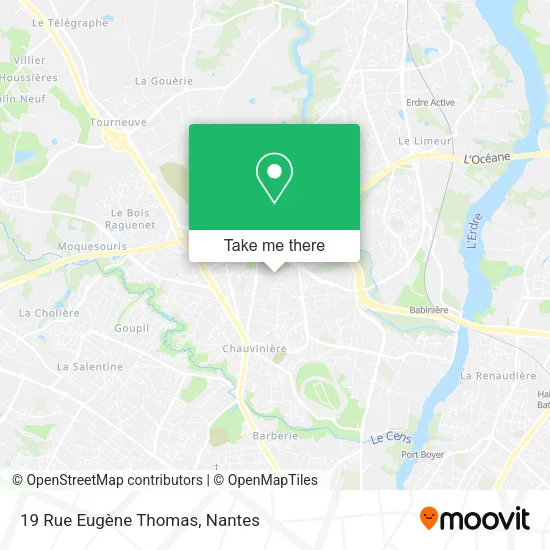 Mapa 19 Rue Eugène Thomas