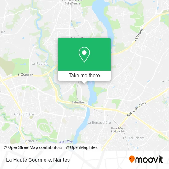 La Haute Gournière map