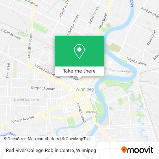 Red River College Roblin Centre map