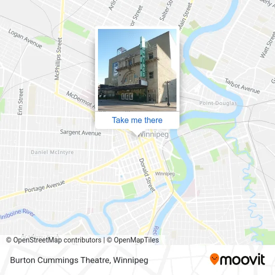 Burton Cummings Theatre map