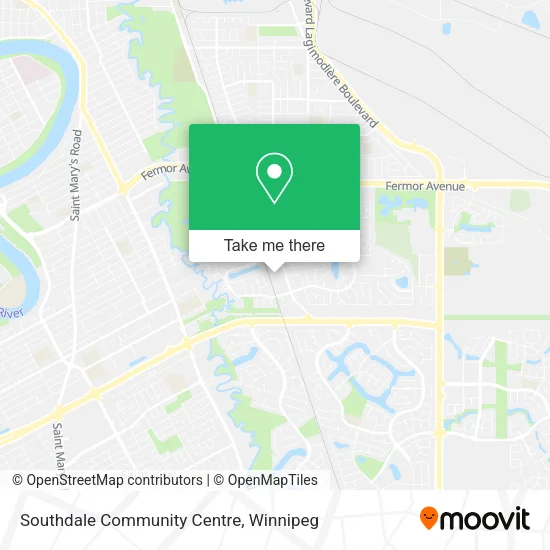 Southdale Community Centre map