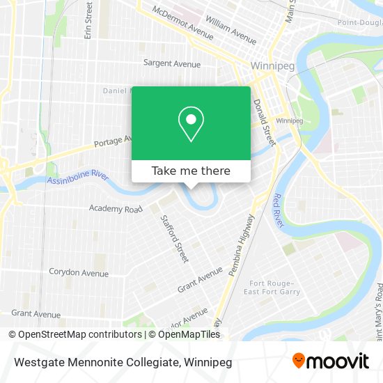 Westgate Mennonite Collegiate map