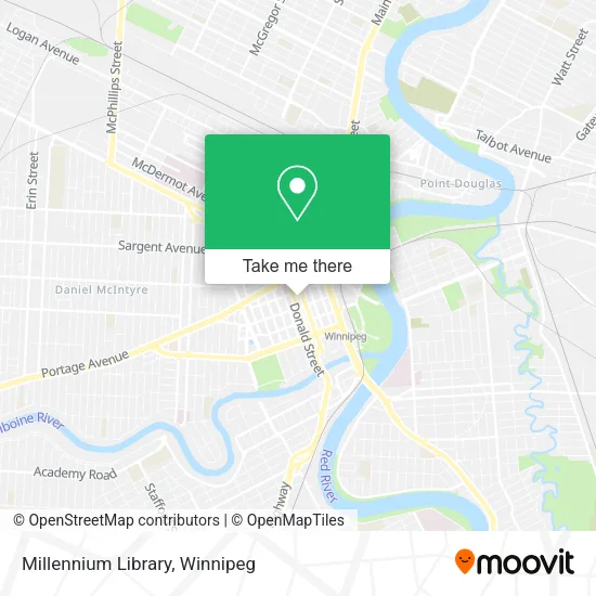 Millennium Library map