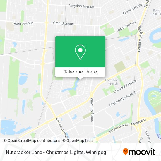 Nutcracker Lane - Christmas Lights map