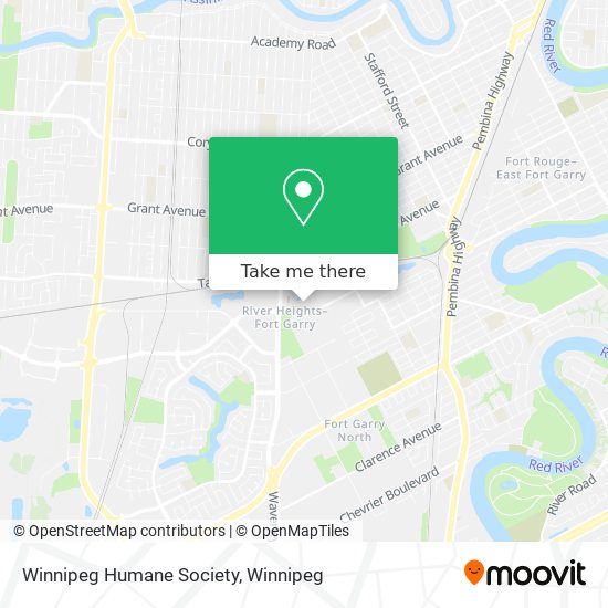 Winnipeg Humane Society map