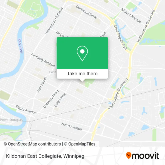 Kildonan East Collegiate map