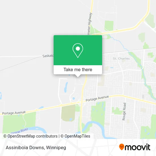 Assiniboia Downs map