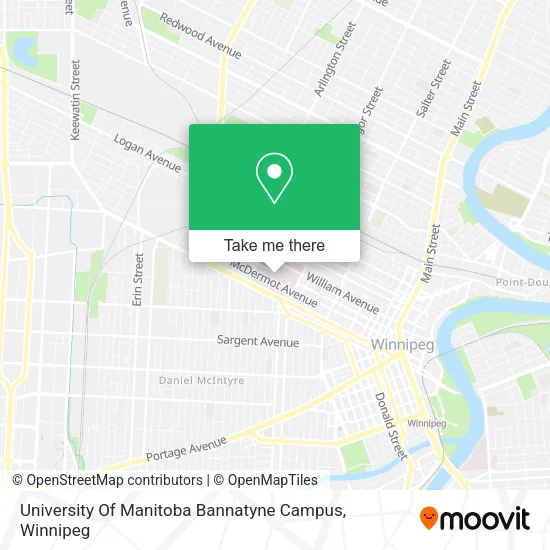 University Of Manitoba Bannatyne Campus map