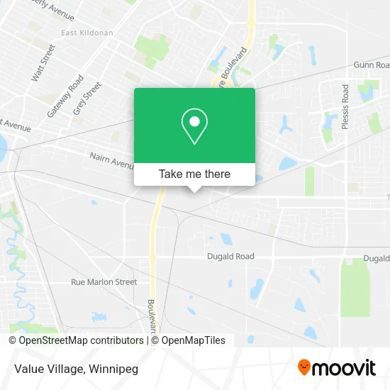 Value Village map