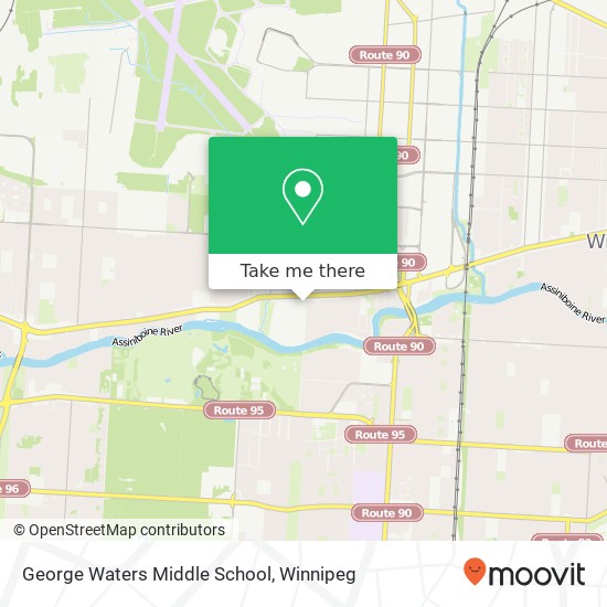 George Waters Middle School map