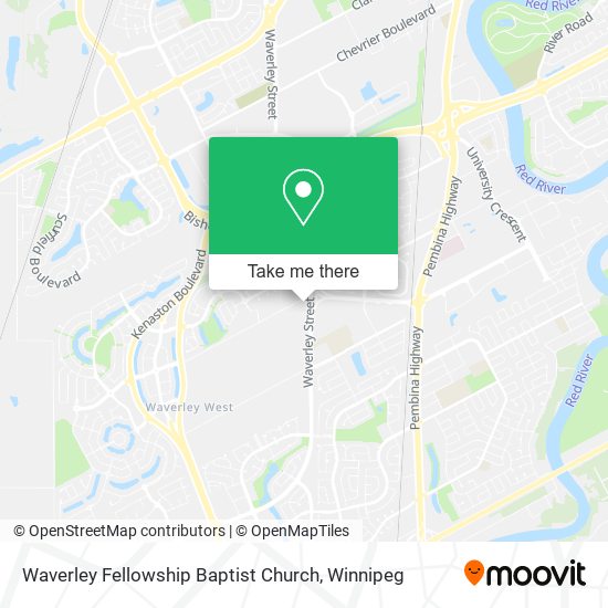 Waverley Fellowship Baptist Church map