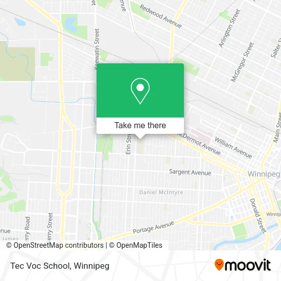 Tec Voc School map