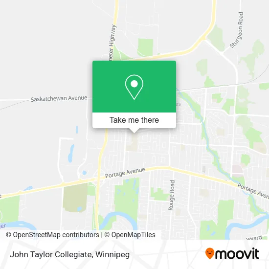John Taylor Collegiate map