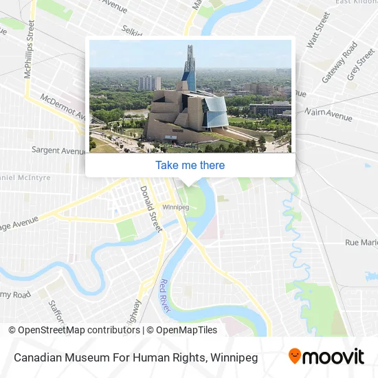 Canadian Museum For Human Rights map