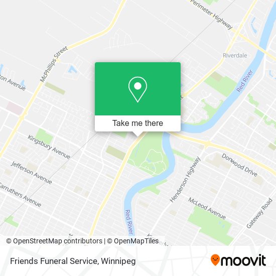 Friends Funeral Service map