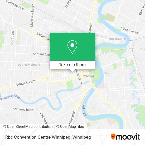 Rbc Convention Centre Winnipeg map