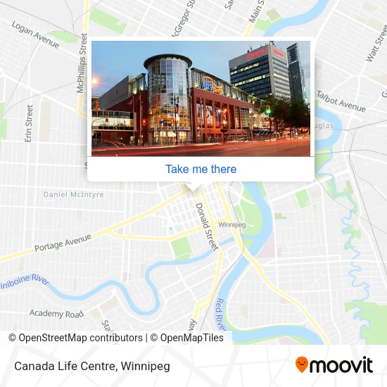 Canada Life Centre map