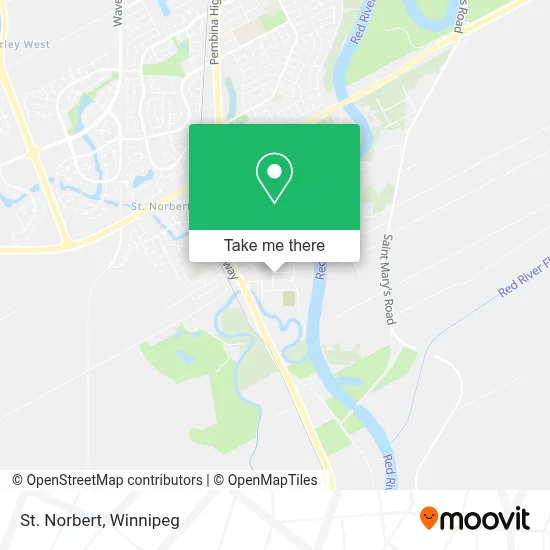 St. Norbert map