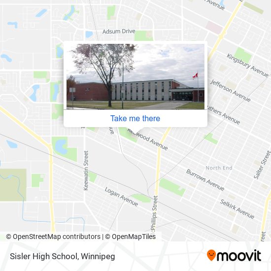 Sisler High School map