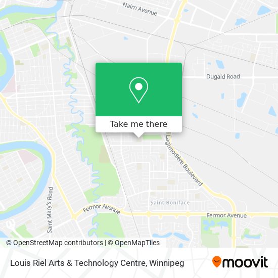 Louis Riel Arts & Technology Centre map