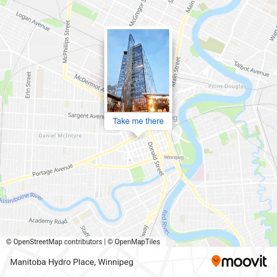 Manitoba Hydro Place map