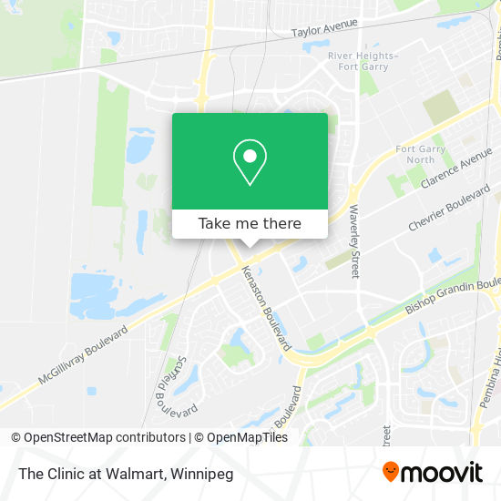 The Clinic at Walmart map