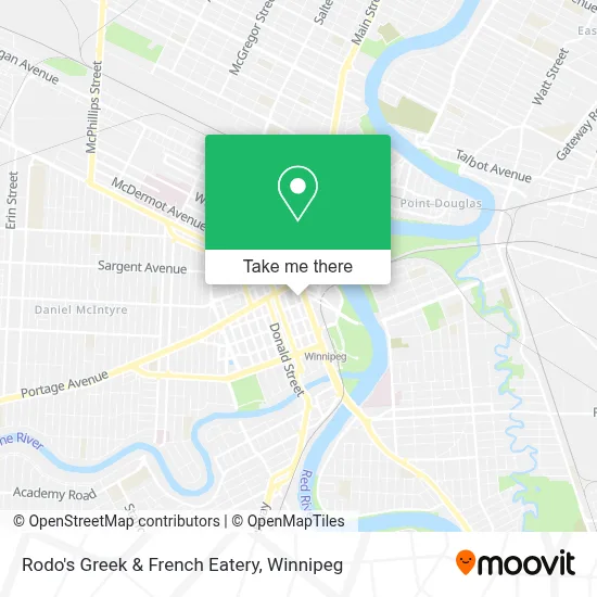 Rodo's Greek & French Eatery map