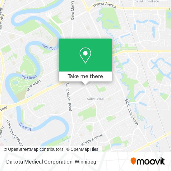 Dakota Medical Corporation map