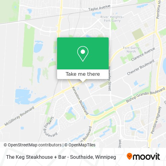 The Keg Steakhouse + Bar - Southside map