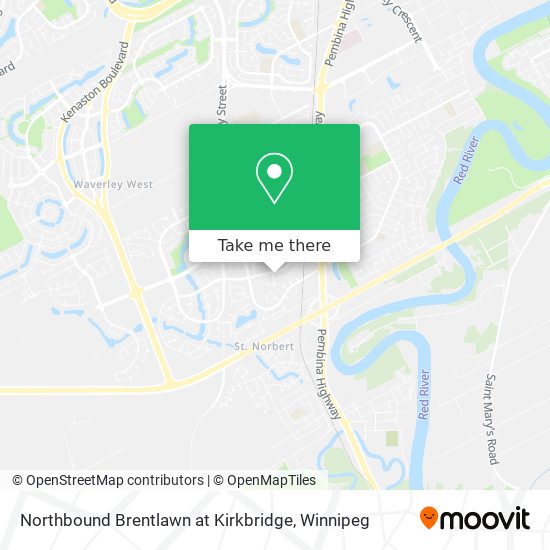 Northbound Brentlawn at Kirkbridge map
