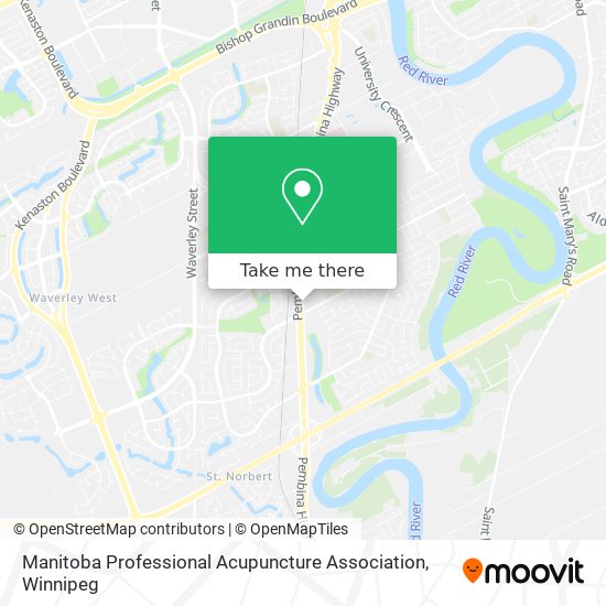 Manitoba Professional Acupuncture Association map