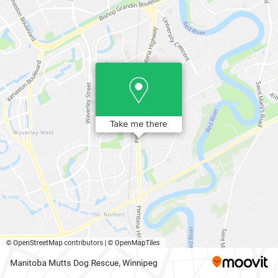 Manitoba Mutts Dog Rescue map