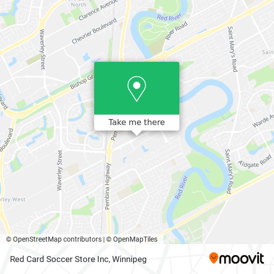 Red Card Soccer Store Inc map