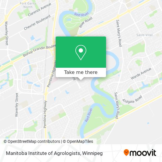 Manitoba Institute of Agrologists map