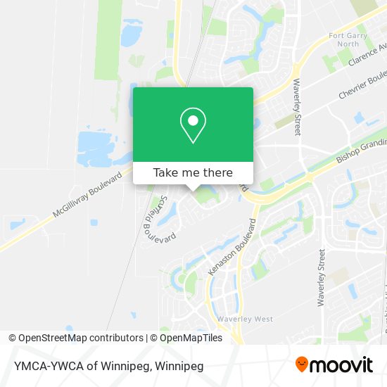 YMCA-YWCA of Winnipeg map