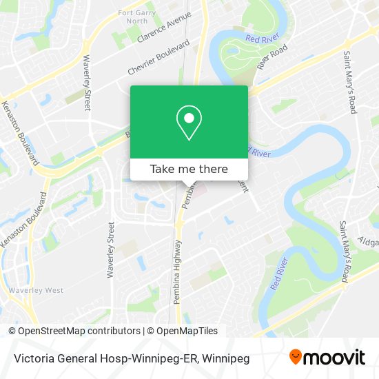 Victoria General Hosp-Winnipeg-ER map