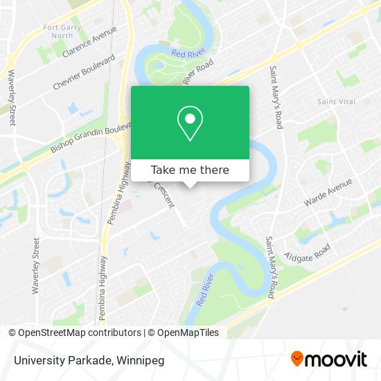 University Parkade map