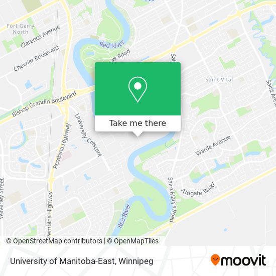 University of Manitoba-East map