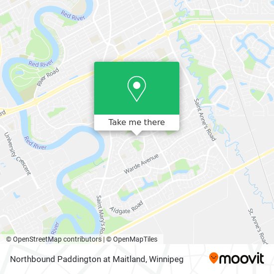 Northbound Paddington at Maitland map