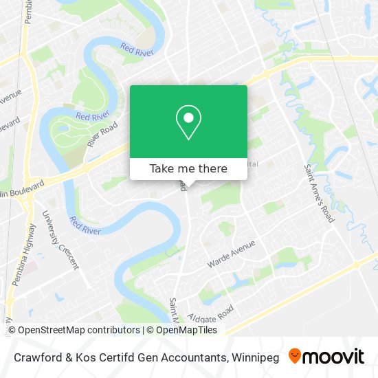 Crawford & Kos Certifd Gen Accountants map