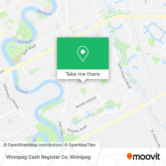 Winnipeg Cash Register Co map