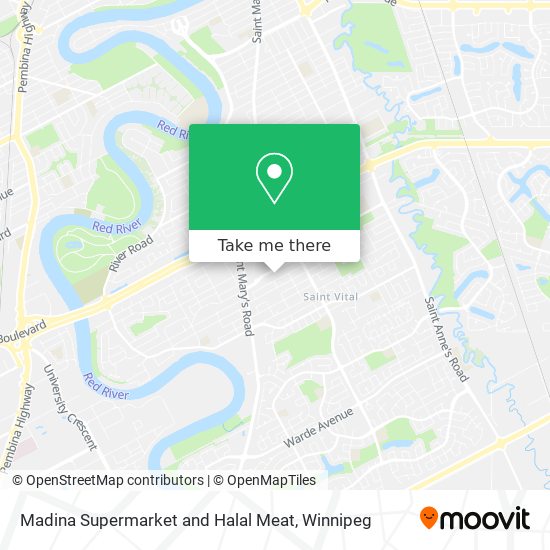 Madina Supermarket and Halal Meat map