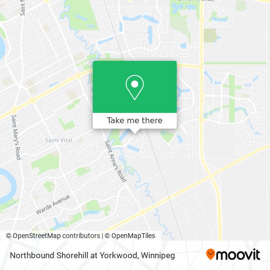 Northbound Shorehill at Yorkwood map